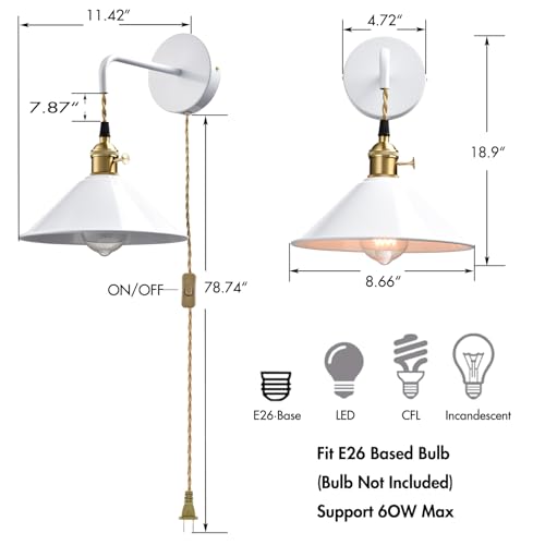 Hanging Height Adjustable Wall Sconce