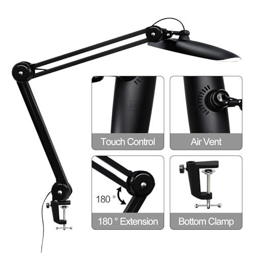 20" LED Desk Lamp with Clamp
