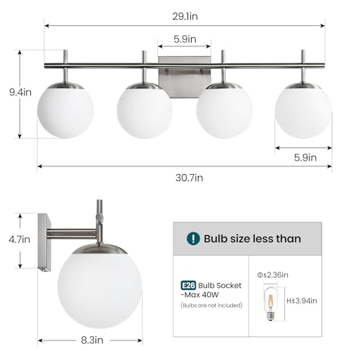 Bathroom Vanity Light (4 Count)