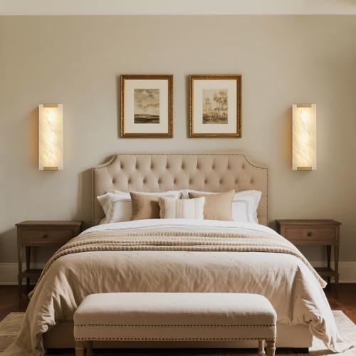14.2" Alabaster Sconce