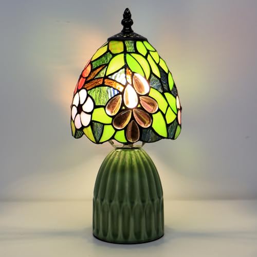 Tiffany Stained Glass Mushroom Table Lamp 12.5 Inch
