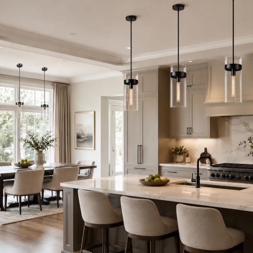 6 Inch Black Pendant Lights Kitchen Island
