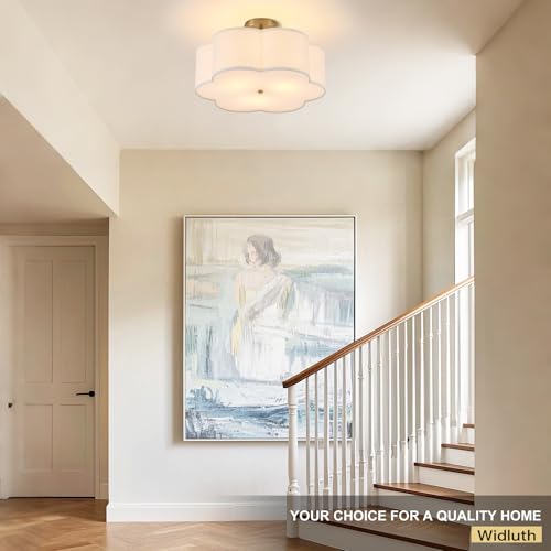 18" Modern Gold Drum Ceiling Light