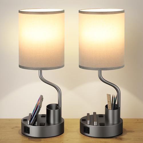 Bedside Lamps for Bedroom Set of 2 (2 Count)
