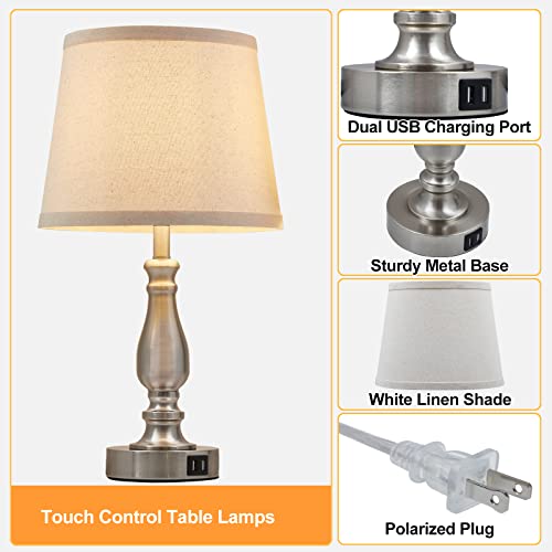 Lamps for Bedrooms Set of 2 (2 Count)