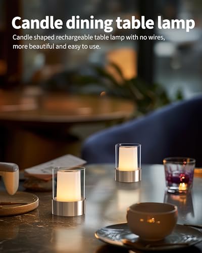 4" Gold Cordless Table Lamp 2 Pack (2 Count)