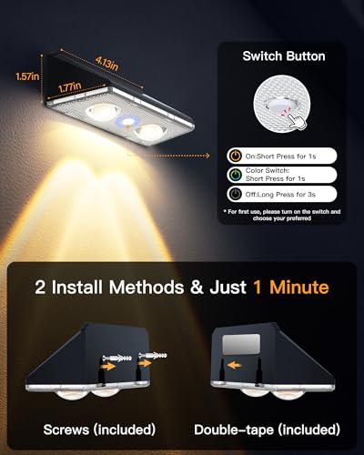 Solar Fence Lights Outdoor (12 Count)