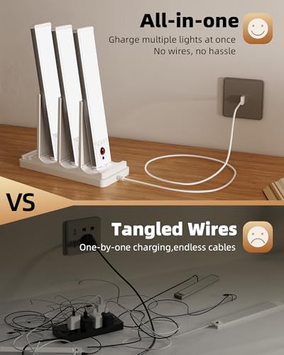 Under Cabinet Lighting with Charging Station (3 Count)