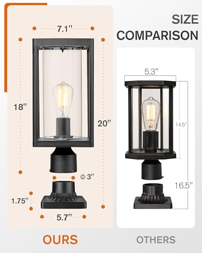 Outdoor Post Lantern (2 Count)