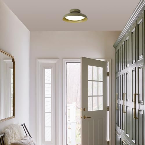 Dimmable LED 15.7 inch Semi Flush Mount Ceiling Light