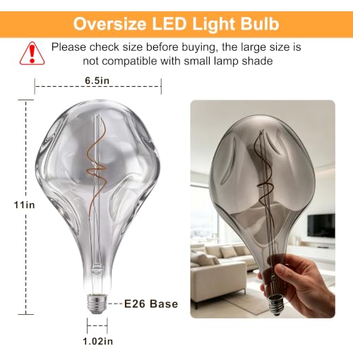Dimmable Oversized LED Edison Bulb 40 Watt Equivalent