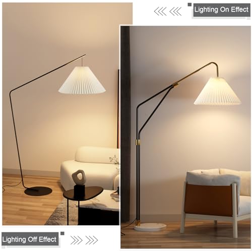 Large Pleated Lamp Shade for Arc