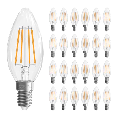 Candelabra Light Bulbs 60 Watt Equivalent (24 Count)