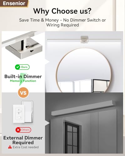 48" Brushed Nickel Modern Bathroom Vanity Lights