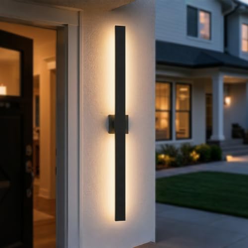 Aluminum 47 in Long Outdoor Wall Light Fixture