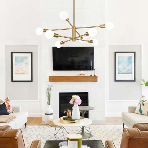 11" 52" Height Adjustable Modern Chandelier Ceiling Light Fixture
