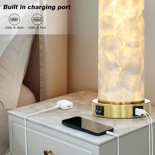 29" Coastal Seashell Table Lamp for Living Room Set of 2 (2 Count)