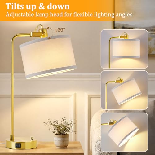Gold Table Lamp Set of 2