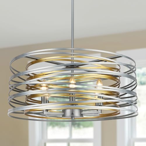23.6'' Large Vintage Round Chandelier
