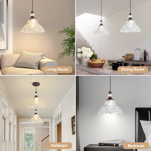 1 Piece Vintage Chandelier in Oil Rubbed Bronze Finish with Flower (1-Light / Oil-Rubbed Bronze)
