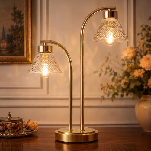 Mid Century Modern Gold Lamp for Bedroom