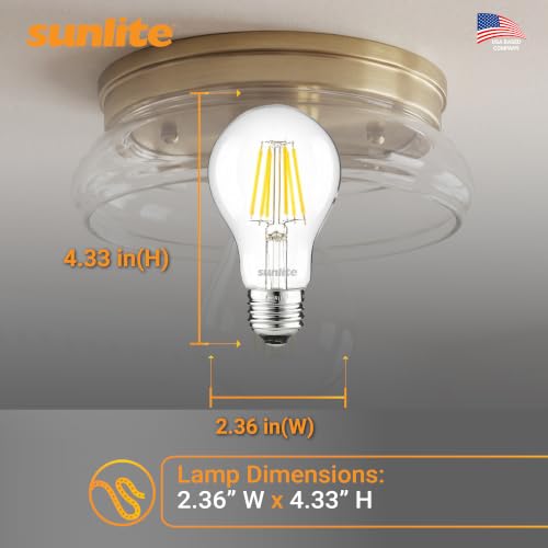 41613 LED Edison A19 Light Bulb (6 Count)