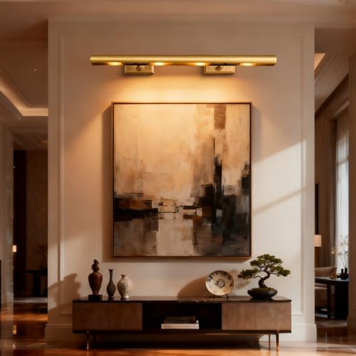 30 inch Picture Lights for Wall Hardwired Brass Picture Light