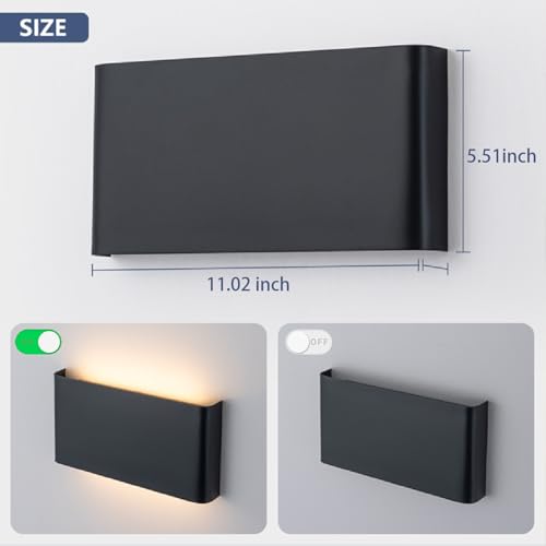 2 Pack Modern LED Wall Sconces (2 Count)