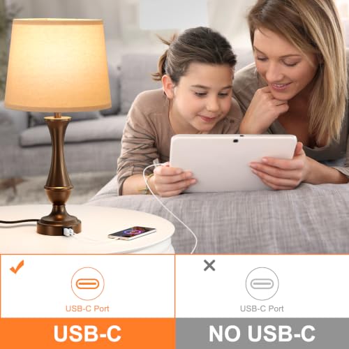 Touch Lamps for Nightstand (2 Count)