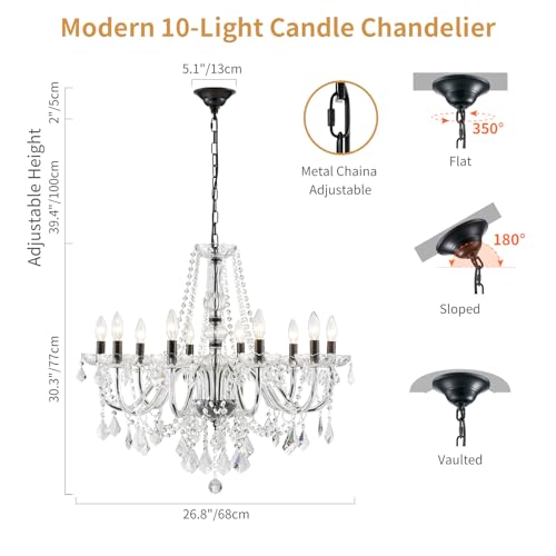 Large Crystal Chandelier