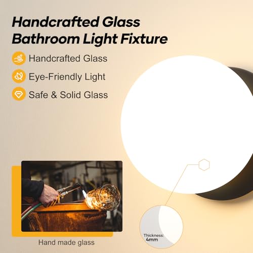 2 Pack Modern Matte Black Wall Light Fixtures (2 Count)