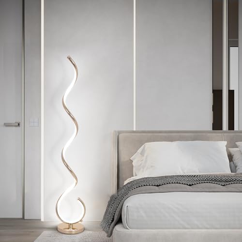 Modern Spiral Floor Lamp for Living Room