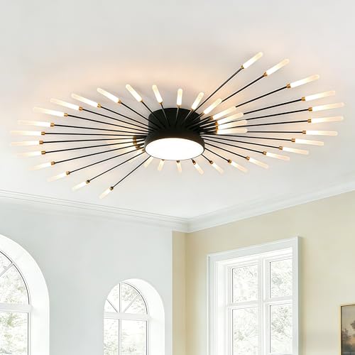 50.4 Inch Modern LED Flush Mount Ceiling Light