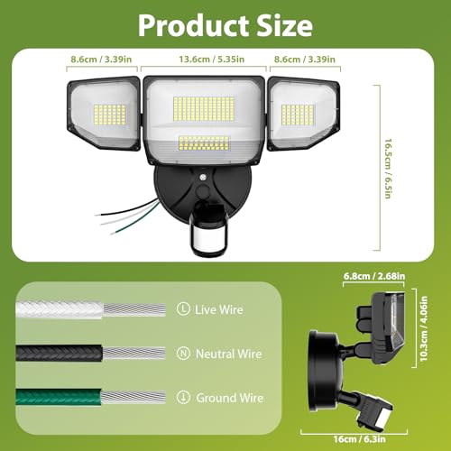 150W Motion Sensor Outdoor Lights