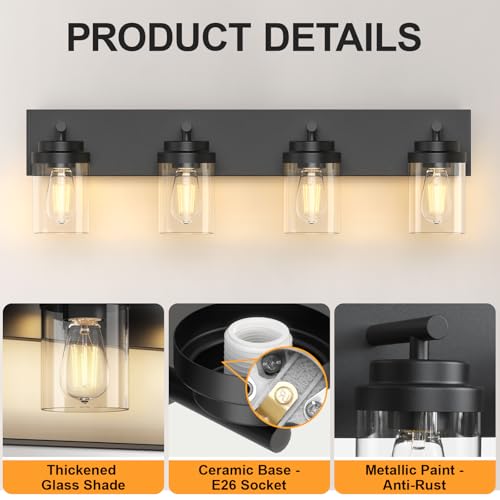 Bathroom Vanity Light Fixture (4 Count)