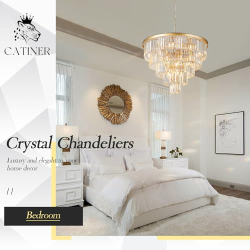 30" Modern Crystal Chandelier