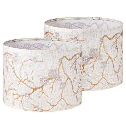 2 Pack 13 Inch Drum Lamp Shades (2 Count)
