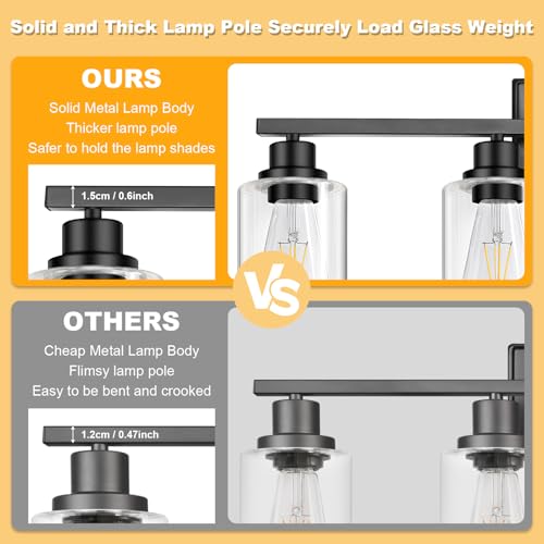 Modern Black Bathroom Light Fixtures