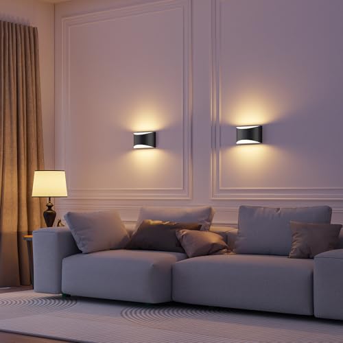 Black Modern LED Wall Sconce