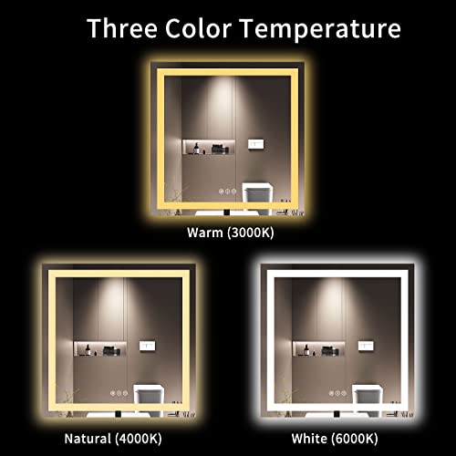 36"X36" LED Bathroom Mirror with Lights