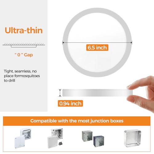 1PACK LED Flush Mount Ceiling Light Fixture
