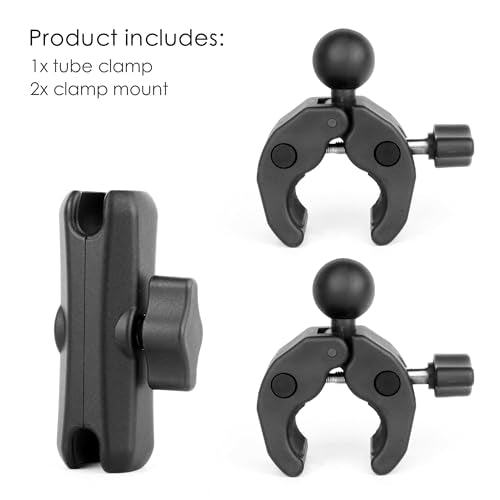 Double Super Clamp Camera Mount Umbrella Clamp for Chair (2 Count)
