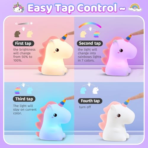 Unicorn Night Light for Kids