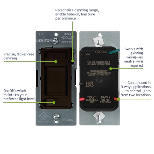 SureSlide LED Advanced Dimmer Switch for 150W Dimmable LED