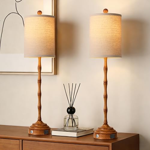 Tall Skinny Beside Lamps Set of 2