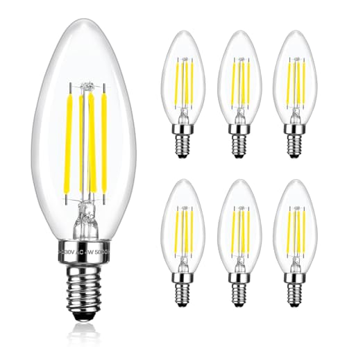 C35 Dimmable LED Candle Light Bulbs 40 Watt Equivalent (6 Count)