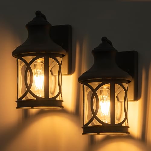 2 Pack Outdoor Wall Lights (2 Count)