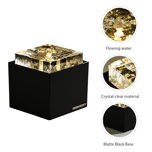 7.09'' Indoor Tabletop Water Fountain with LED Light