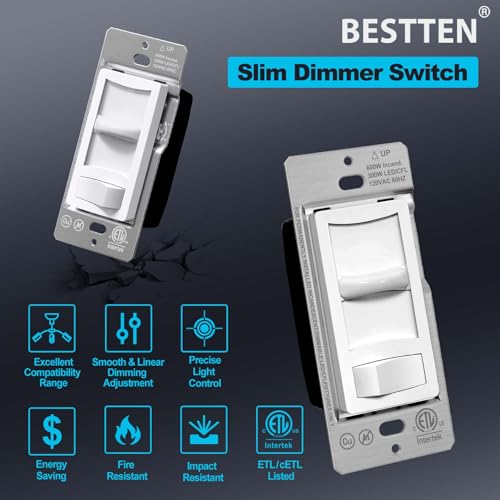 6PK Super Slim Dimmer Switch (6 Count)