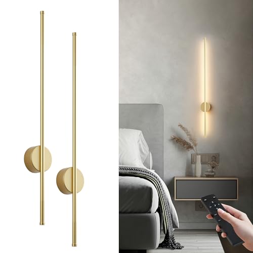 Battery Operated Modern Wall Sconce Set of Two (2 Count)